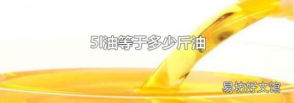 5l油等于多少斤油