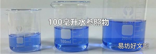 100毫升水参照物
