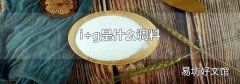 i+g是什么调料