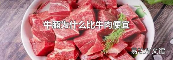 牛腩为什么比牛肉便宜