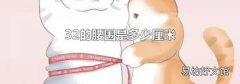 32的腰围是多少厘米