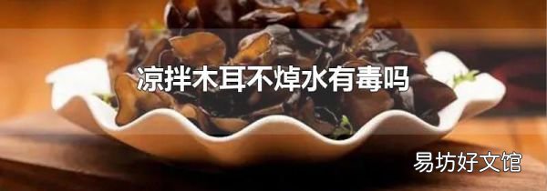 凉拌木耳不焯水有毒吗