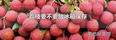 荔枝要不要放冰箱保存