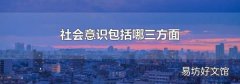 社会意识包括哪三方面