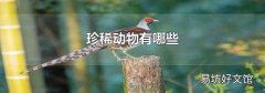 珍稀动物有哪些