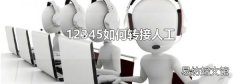 12345如何转接人工