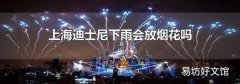 上海迪士尼下雨会放烟花吗