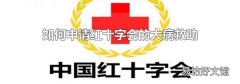 如何申请红十字会的大病救助