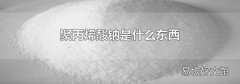 聚丙烯酸钠是什么东西