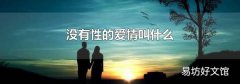 没有性的爱情叫什么