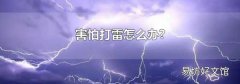害怕打雷怎么办?