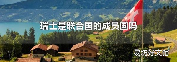 瑞士是联合国的成员国吗