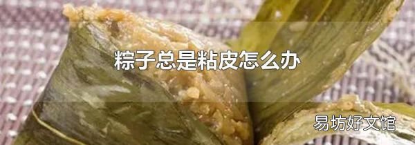 粽子总是粘皮怎么办