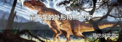 霸王龙的外形特点20字