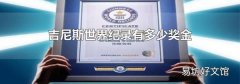 吉尼斯世界纪录有多少奖金