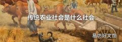 传统农业社会是什么社会