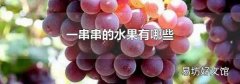 一串串的水果有哪些