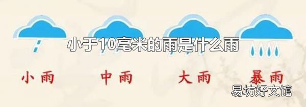 小于10毫米的雨是什么雨