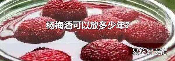 杨梅酒可以放多少年?