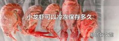 小龙虾可以冷冻保存多久