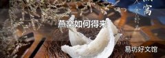 燕窝如何得来