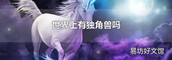 世界上有独角兽吗