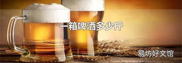 一箱啤酒多少斤