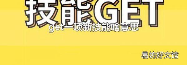get一项新技能啥意思