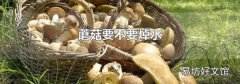 蘑菇要不要焯水