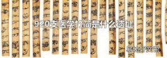 920支医学竹简是什么遗址