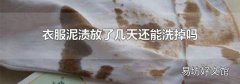 衣服泥渍放了几天还能洗掉吗