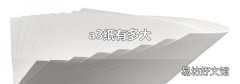 a3纸有多大