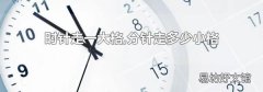 时针走一大格,分针走多少小格