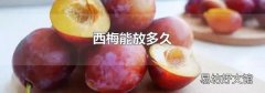 西梅能放多久