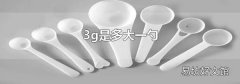 3g是多大一勺