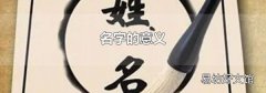 名字的意义
