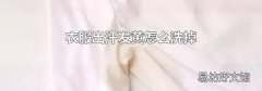 衣服出汗发黄怎么洗掉