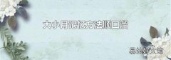 大小月记忆方法顺口溜