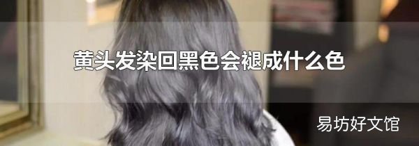 黃頭發(fā)染回黑色會褪成什么色