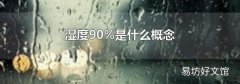 湿度90%是什么概念