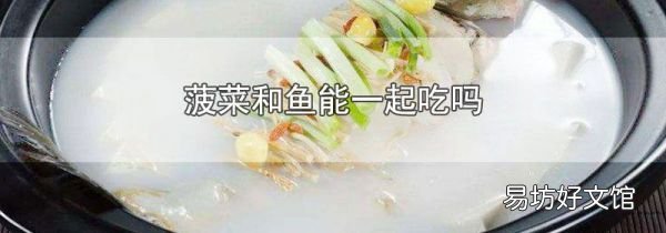 菠菜和鱼能一起吃吗