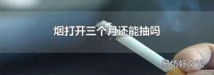烟打开三个月还能抽吗