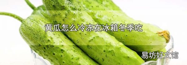 黄瓜怎么冷冻在冰箱冬季吃