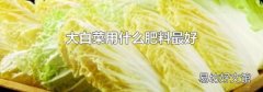 大白菜用什么肥料最好