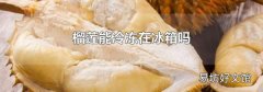 榴莲能冷冻在冰箱吗
