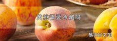 黃桃需要冷藏嗎