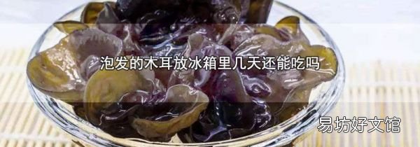 泡发的木耳放冰箱里几天还能吃吗