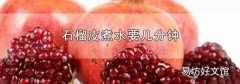 石榴皮煮水要几分钟