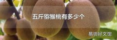 五斤猕猴桃有多少个