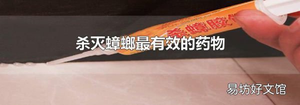 杀灭蟑螂最有效的药物